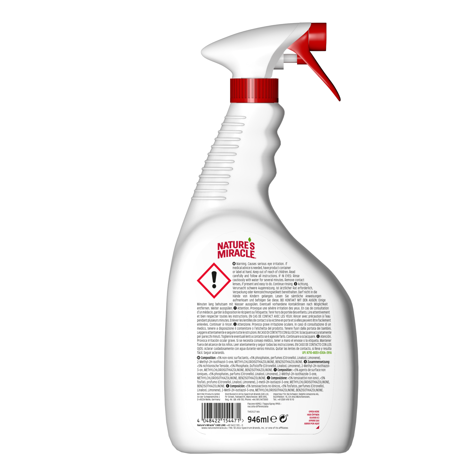 NATURES MIRACLE DOG URINE REMOVER 946 ML (2)
